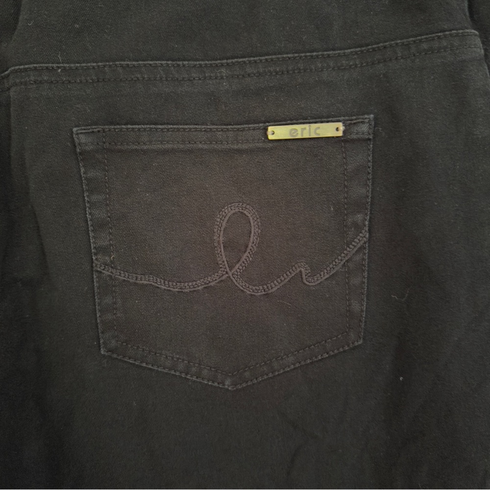Eric Black Bermuda Shorts Women’s Size 12‎ Stretch Cotton Blend - Picture 3 of 10